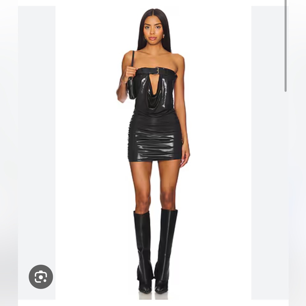 Black mini dress